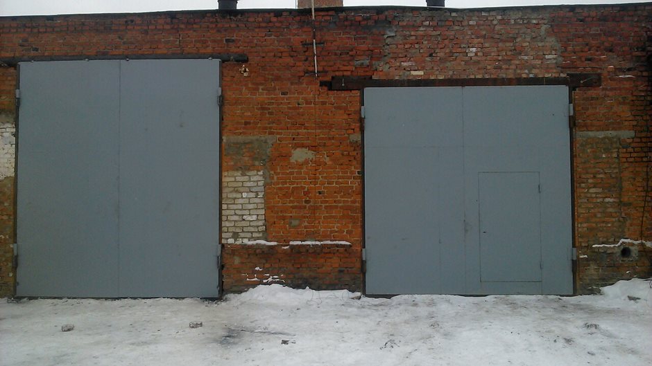 простые железные ворота